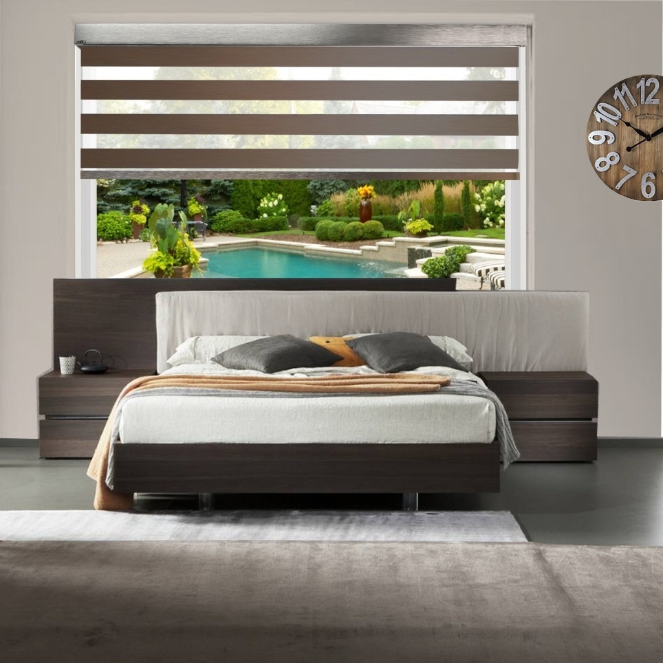 HEWO duo rolgordijn darkness-wide verduisterend cacao product afbeelding